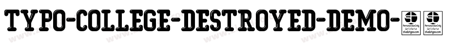 Typo-College-Destroyed-Demo字体转换