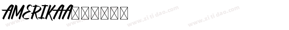 AMERIKAA字体转换