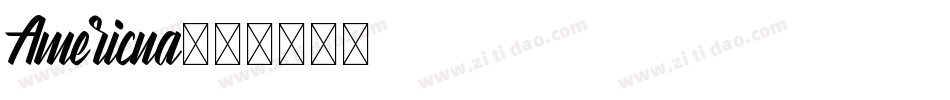 Americna字体转换