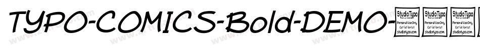 TYPO-COMICS-Bold-DEMO字体转换