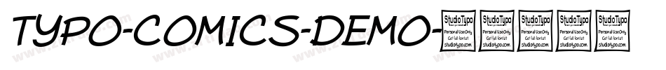 TYPO-COMICS-DEMO字体转换
