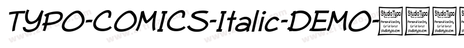 TYPO-COMICS-Italic-DEMO字体转换