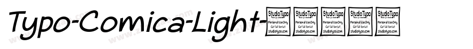 Typo-Comica-Light字体转换