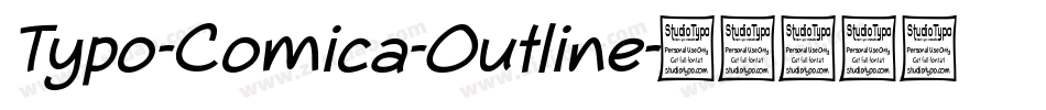 Typo-Comica-Outline字体转换