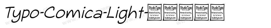 Typo-Comica-Light字体转换