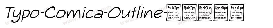 Typo-Comica-Outline字体转换