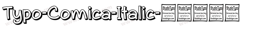 Typo-Comica-Italic字体转换