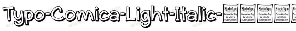 Typo-Comica-Light-Italic字体转换