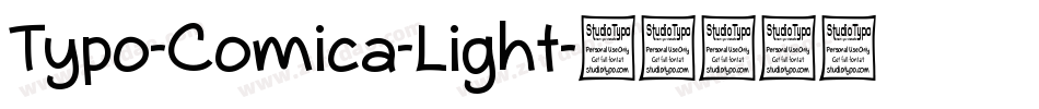 Typo-Comica-Light字体转换