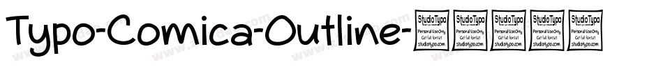 Typo-Comica-Outline字体转换