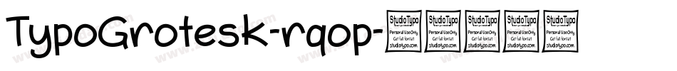 TypoGrotesk-rqop字体转换