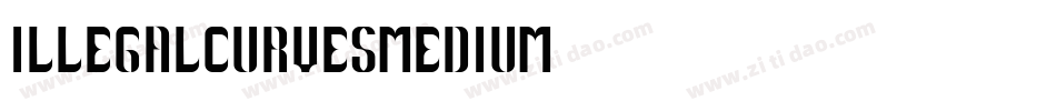 IllegalCurvesMedium字体转换