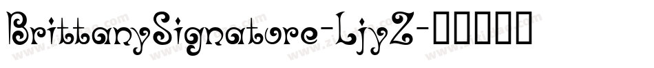 BrittanySignature-LjyZ字体转换