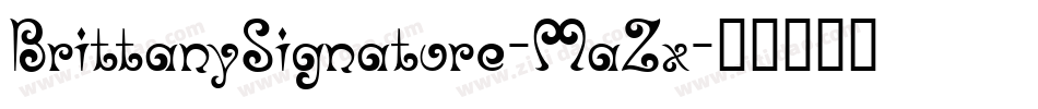 BrittanySignature-MaZx字体转换