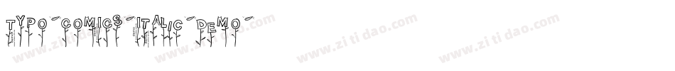 TYPO-COMICS-Italic-DEMO字体转换