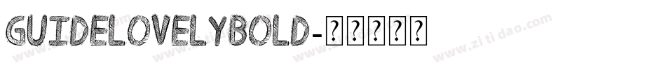 guidelovelybold字体转换