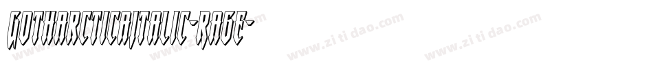 GotharcticaItalic-Ra6e字体转换