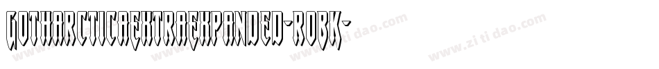GotharcticaExtraExpanded-roBK字体转换