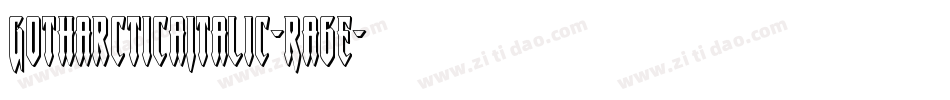 GotharcticaItalic-Ra6e字体转换