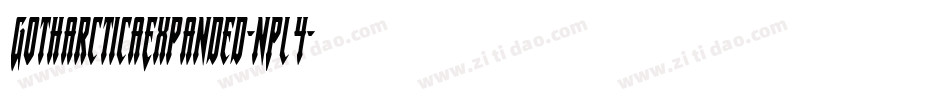 GotharcticaExpanded-nPl4字体转换 GotharcticaExpanded-nPl4字体转换
