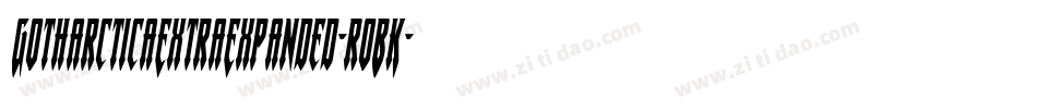 GotharcticaExtraExpanded-roBK字体转换