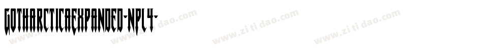 GotharcticaExpanded-nPl4字体转换 GotharcticaExpanded-nPl4字体转换