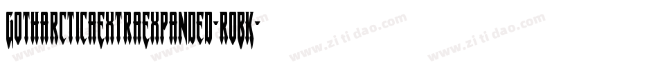 GotharcticaExtraExpanded-roBK字体转换
