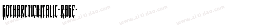 GotharcticaItalic-Ra6e字体转换