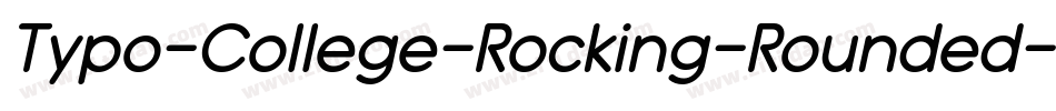 Typo-College-Rocking-Rounded-Demo字体转换