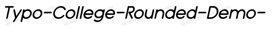Typo-College-Rounded-Demo字体转换