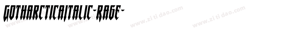 GotharcticaItalic-Ra6e字体转换