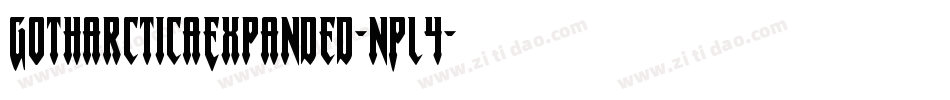 GotharcticaExpanded-nPl4字体转换 GotharcticaExpanded-nPl4字体转换