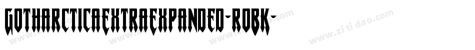 GotharcticaExtraExpanded-roBK字体转换