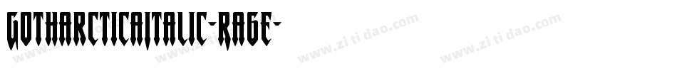 GotharcticaItalic-Ra6e字体转换