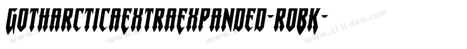 GotharcticaExtraExpanded-roBK字体转换