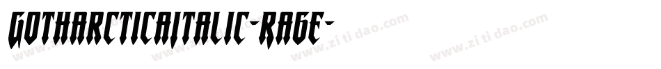 GotharcticaItalic-Ra6e字体转换
