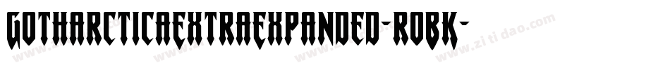 GotharcticaExtraExpanded-roBK字体转换