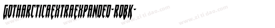 GotharcticaExtraExpanded-roBK字体转换