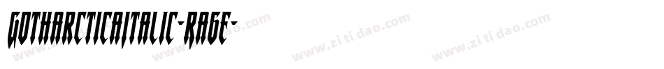 GotharcticaItalic-Ra6e字体转换