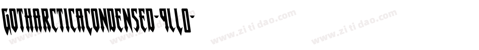 GotharcticaCondensed-9lL0字体转换