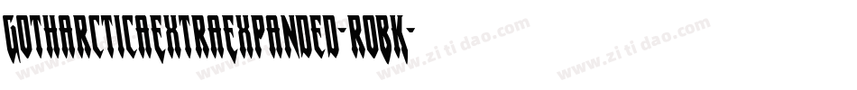 GotharcticaExtraExpanded-roBK字体转换