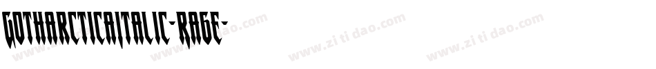 GotharcticaItalic-Ra6e字体转换