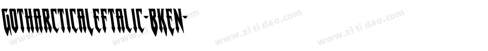 GotharcticaLeftalic-BKEn字体转换