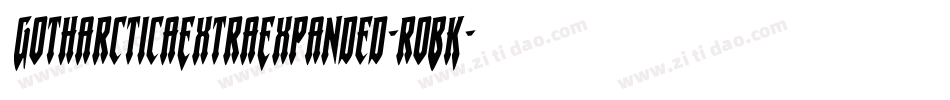 GotharcticaExtraExpanded-roBK字体转换