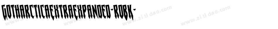 GotharcticaExtraExpanded-roBK字体转换