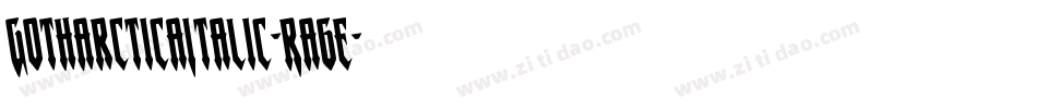 GotharcticaItalic-Ra6e字体转换