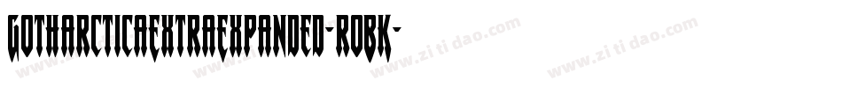 GotharcticaExtraExpanded-roBK字体转换