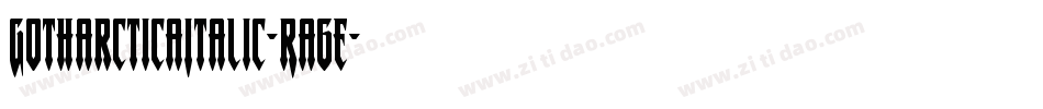 GotharcticaItalic-Ra6e字体转换