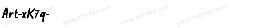 Art-xK7q字体转换