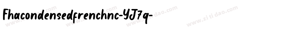 Fhacondensedfrenchnc-YJ7q字体转换
